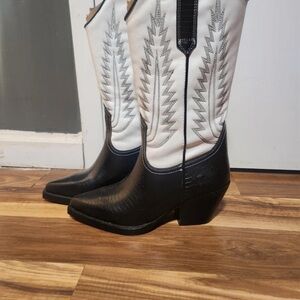 Steve Madden Two-Tone Western Heeled Boots